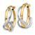 Image of 20mm 14k Two-tone Gold Polished Twisted Hoop Earrings TF677