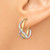 Image of 20mm 14k Two-tone Gold Polished Twisted Hoop Earrings TF677