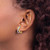 Image of 16.08mm 14k Two-tone Gold Shiny-Cut & Polished Hoop Earrings