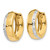 Image of 15mm 14k Two-tone Gold Textured Hinged Hoop Earrings TL580
