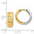 Image of 14mm 14k Two-tone Gold Textured Hoop Earrings TL556