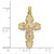 Image of 14k Two-tone Gold w/ Lace Trim Crucifix Pendant