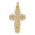 Image of 14k Two-tone Gold w/ Lace Trim Crucifix Pendant