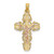 Image of 14k Two-tone Gold w/ Lace Trim Crucifix Pendant