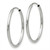 Image of 20mm 14k White Gold 1.5mm Polished Endless Hoop Earrings XY1184