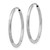 Image of 21mm 14k White Gold 1.5mm Shiny-Cut Endless Hoop Earrings XY1195
