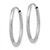 Image of 16mm 14k White Gold 1.5mm Shiny-Cut Endless Hoop Earrings XY1196