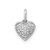 Image of 14k White Gold 1/10ctw Diamond Heart Charm PM4872-010-WA