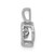 Image of 14K White Gold 1/10ctw. Vibrant Moving Diamond Pendant