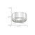 Image of 14K White Gold 10mm Flat with Step Edge Band Ring