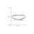 Image of 14K White Gold 2.5mm Half Round Band Ring