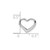 Image of 14k White Gold 2-D Floating Heart Pendant
