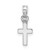 Image of 14k White Gold 3-D Polished Mini Cross Pendant