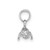 Image of 14k White Gold 3-D Polished Mini Manatee Pendant