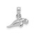 Image of 14k White Gold 3-D Polished Mini Manatee Pendant