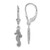 Image of 14k White Gold 3-D Seahorse Leverback Earrings TF1771W