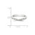 Image of 14K White Gold 3mm Bevel Edge Comfort Fit Band Ring