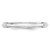 Image of 14K White Gold 3mm Half Round with Edge Band Ring