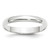 Image of 14K White Gold 3mm Lightweight Half Round Band Ring