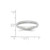 Image of 14K White Gold 3mm Milgrain Comfort Fit Band Ring