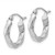 Image of 9mm 14k White Gold 3mm Twisted Hoop Earrings TC353