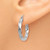 Image of 16mm 14k White Gold 3mm Twisted Hoop Earrings TC359