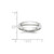 Image of 14K White Gold 4mm Bevel Edge Comfort Fit Band Ring