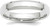 Image of 14K White Gold 4mm Bevel Edge Comfort Fit Band Ring