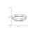 Image of 14K White Gold 4mm Flat with Step Edge Band Ring