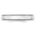 Image of 14K White Gold 4mm Lightweight Milgrain Half Round Band Ring