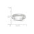Image of 14K White Gold 4mm Lightweight Milgrain Half Round Band Ring