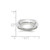 Image of 14K White Gold 6mm Half Round with Edge Band Ring
