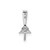 Image of 14K White Gold 7mm White Round Freshwater Cultured Pearl A Diamond Pendant XP248WPL/A