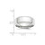 Image of 14K White Gold 8mm Bevel Edge Comfort Fit Band Ring