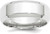 Image of 14K White Gold 8mm Bevel Edge Comfort Fit Band Ring