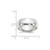 Image of 14K White Gold 8mm Half-Round Band Ring