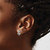 Image of 14k White Gold Anchor with Rope Trim Stud Post Earrings