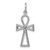 Image of 14K White Gold Ankh Cross Charm