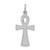 Image of 14K White Gold Ankh Cross Pendant C780