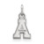 14K White Gold Appalachian State University X-Small Pendant by LogoArt