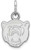 Image of 14K White Gold Baylor University X-Small Pendant by LogoArt (4W022BU)