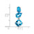 Image of 14K White Gold Blue Topaz Chain Slide Pendant PM7457-BT-W