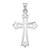 Image of 14K White Gold Budded Cross Pendant XR469
