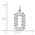 Image of 14K White Gold Casted Large Shiny-Cut Number 0 Pendant
