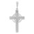 Image of 14K White Gold Claddagh Cross Pendant