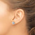 Image of 9mm 14k White Gold Clam Shell Post Earrings TE787W