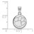 Image of 14K White Gold Clemson University Small Disc Pendant by LogoArt
