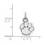 Image of 14K White Gold Clemson University X-Small Pendant by LogoArt (4W001CU)