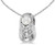 Image of 14k White Gold Cultured Freshwater Pearl Baby Bootie Pendant (Chain NOT included)