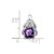 Image of 14K White Gold Cushion Amethyst & Diamond Pendant PM7061-AM-001-WA